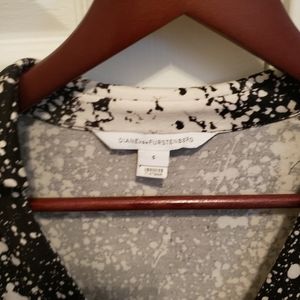 Dvf black and white body suit